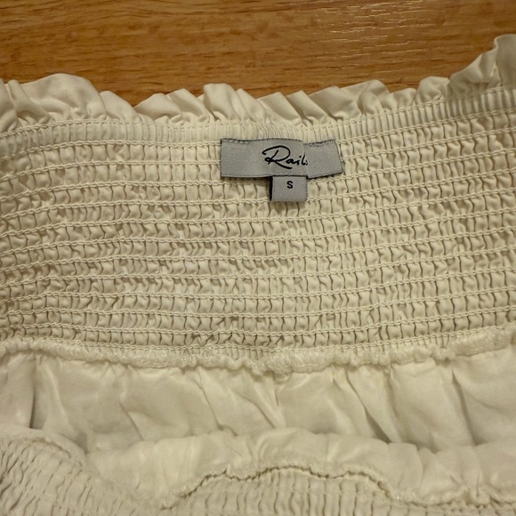 Rails Addison Skirt White Embroidered Daisies Size Small - Picture 4 of 6